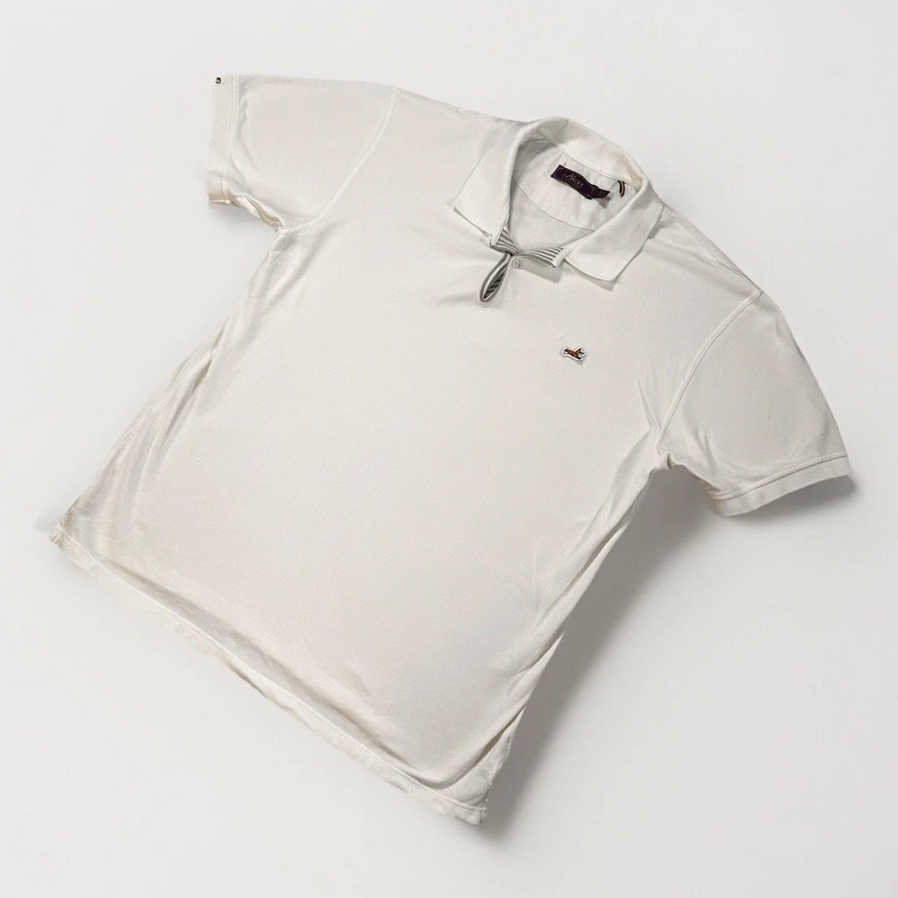 Vintage Akoo White Shirt Mens 3XL Embroidered Fox Polo Streetwear‎ Hip Hop 90s